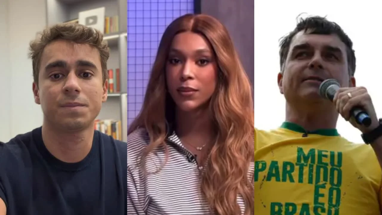 Erika Hilton detona Nikolas Ferreira e Flávio Bolsonaro durante bate bola em programa: “Merda”