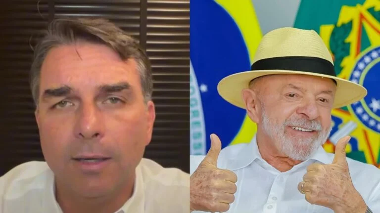 Flávio Bolsonaro diz que só considera Lula seu adversário: “Quero debater com quem está destruindo o Brasil”