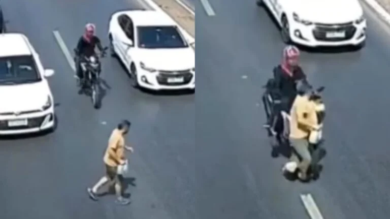 Tragédia: homem é atropelado por motociclista ao tentar atravessar via movimentada e m*rre no local