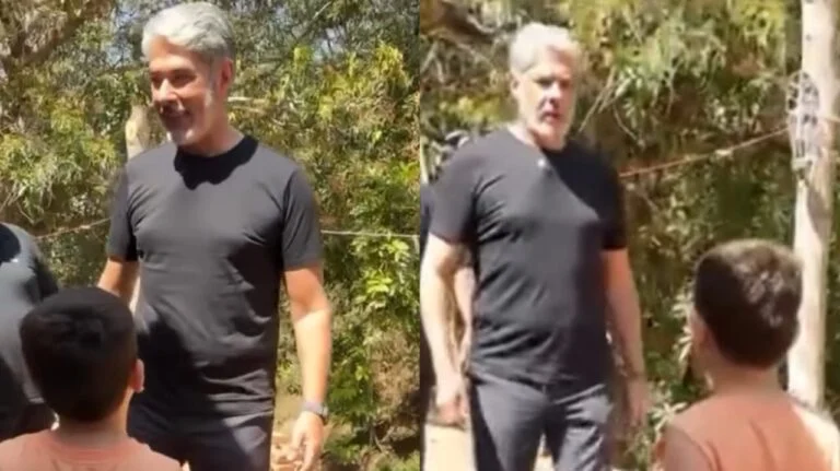William Bonner é pego de surpresa por pergunta de menino de 5 anos sobre cachaça: “O senhor gosta?”