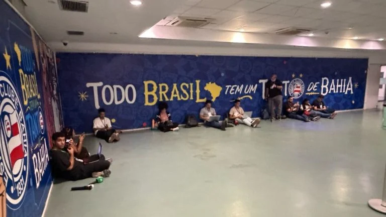 Jornalista dispara sobre zona mista da Arena Fonte Nova: “Não tem o básico!”