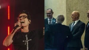 Dinho Ouro Preto viraliza ao citar caso do Banco Master em apresentação no Rock In Rio: “Essa vai para os políticos que nos d