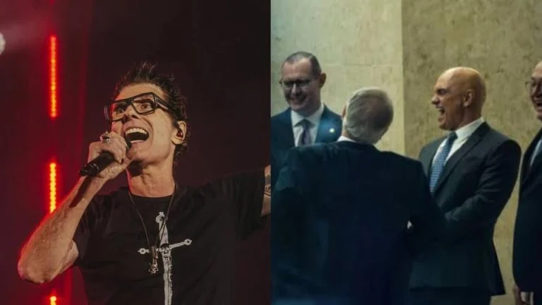 Dinho Ouro Preto viraliza ao citar caso do Banco Master em apresentação no Rock In Rio: “Essa vai para os políticos que nos d