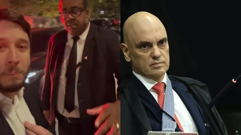 Segurança de casamento do filho de Alexandre de Moraes derruba celular de empresário e vídeo repercute nas redes sociais; con