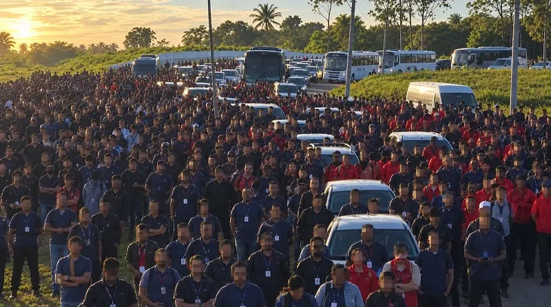 Sindicato reúne mais de 3.500 trabalhadores e ameaça greve na BYD caso não haja acordo