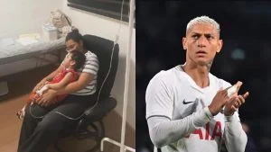 Mulher publica vídeo agradecendo a Richarlison por ajuda de tratamento do filho: “Ele doou o valor completo”