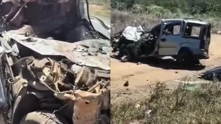 Acidente deixa veículos destruídos na Estrada da Cetrel em Camaçari