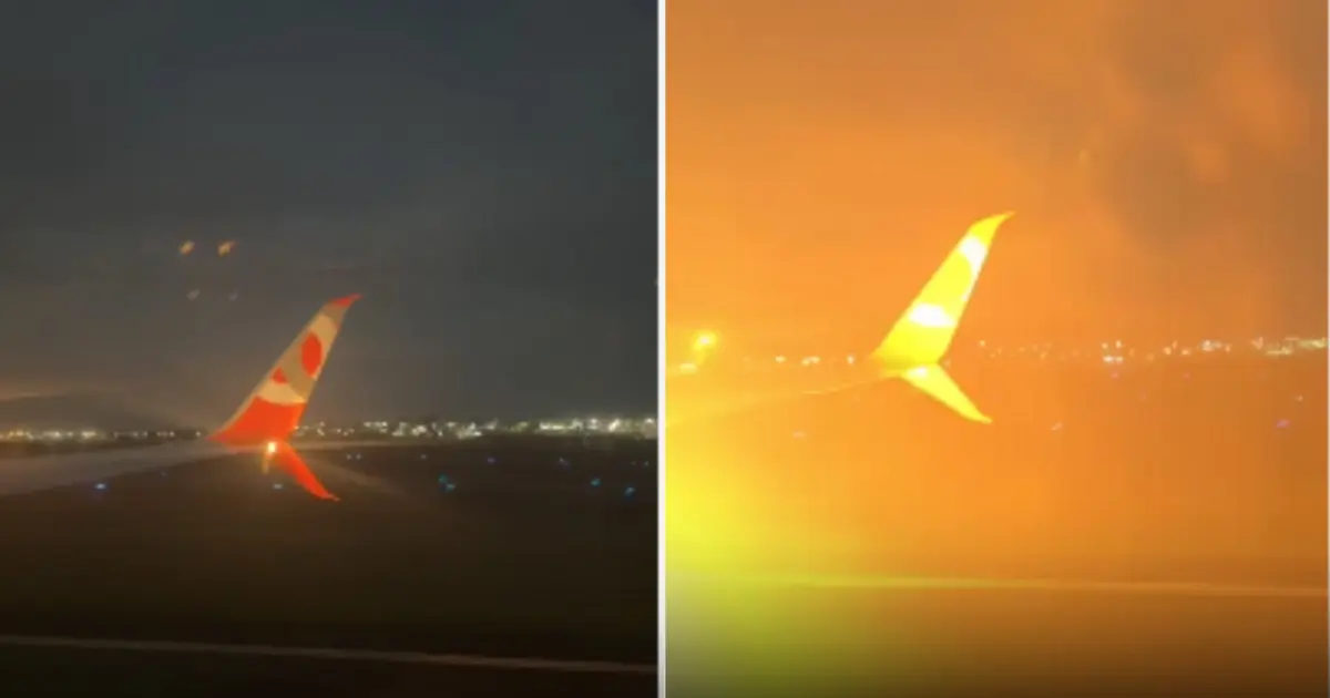 Motor de avião explode durante decolagem e assusta passageiros; veja vídeo