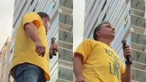 Flávio Bolsonaro se revolta e repudia ataque de ovos contra sua manifestação: “tentativa de homicídio”