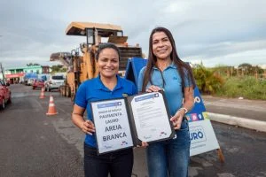 Pavimenta Lauro de Freitas: prefeita Débora Regis autoriza novas obras de requalificação viária em Areia Branca