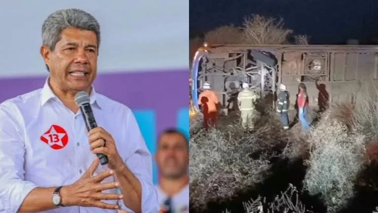 Jerônimo manifesta solidariedade às vítimas de acidente de ônibus na BA 122 que deixou setes mortos e treze feridos