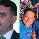 Flávio Bolsonaro pede votos para ACM Neto e critica Judiciário durante ligação com João Roma: “Perdeu a vergonha”