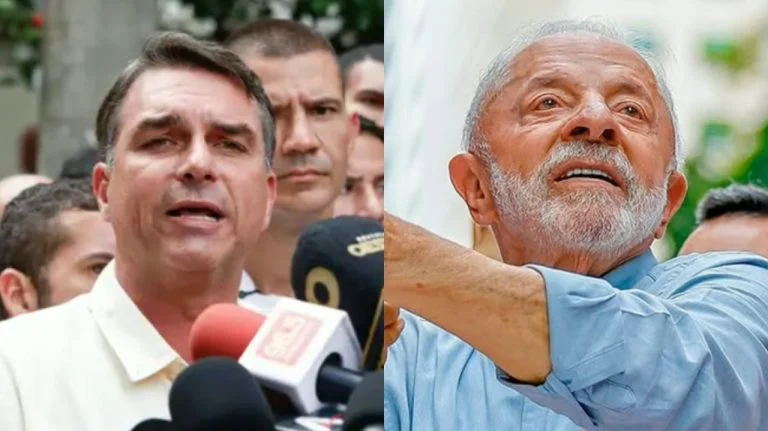Pesquisa PoderData aponta Flávio Bolsonaro a frente de Lula com 53% no 2º turno