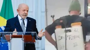 Eleitor de Flávio Bolsonaro faz provocação usando ‘pulverizador’ caseiro e vídeo repercute nas redes sociais; confira