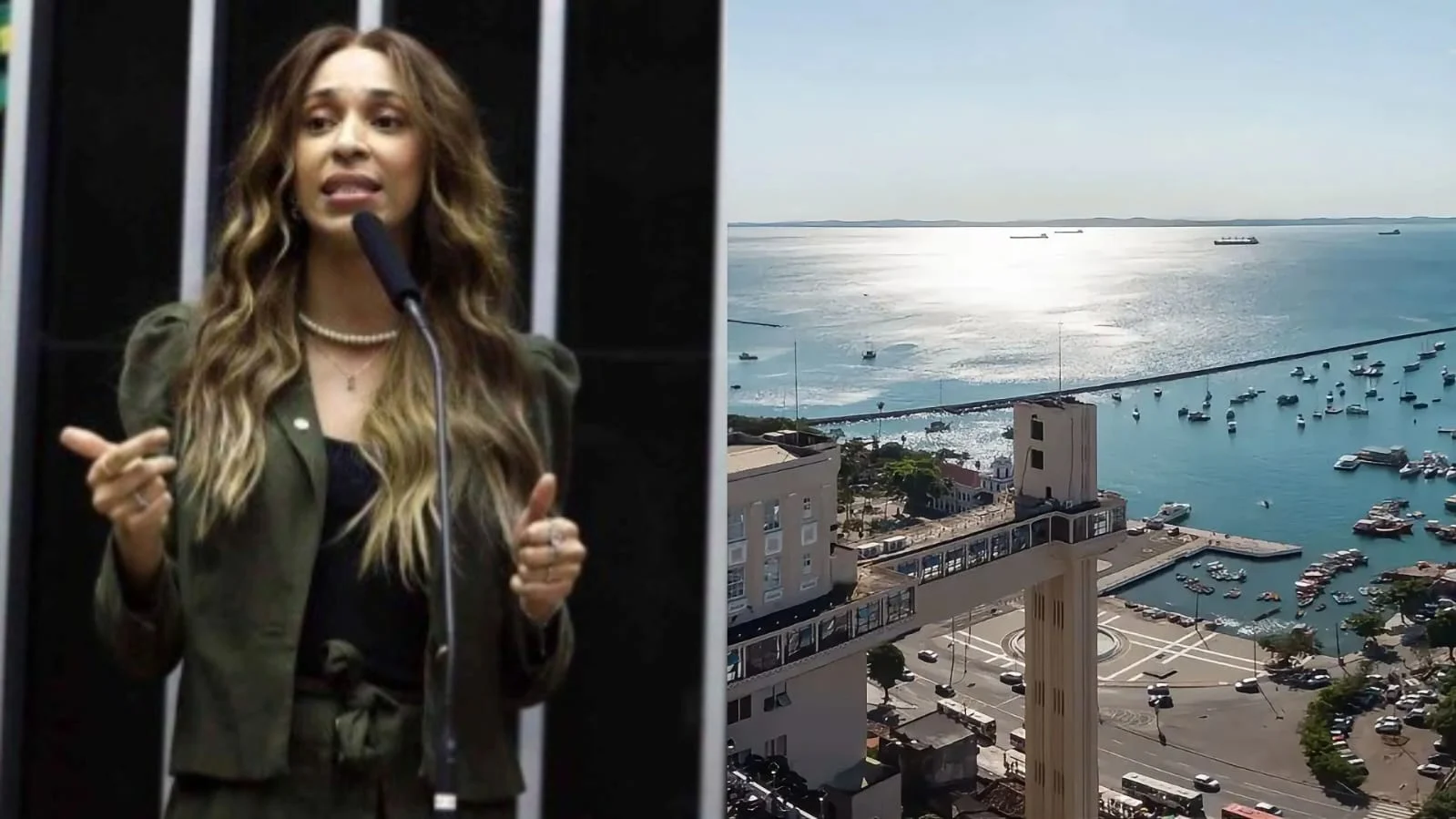 Érika Hilton participa de evento em Salvador pró Lula na sede do PT, no Rio Vermelho