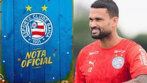 Bahia divulga nota oficial se manifestando após polêmica com atacante e repudia ataques ao Nordeste