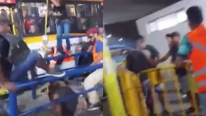 Confusão entre funcionários e passageiro causa tumulto em terminal de ônibus; confira