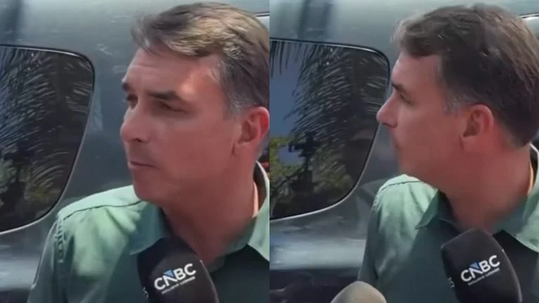 Flávio Bolsonaro visita o pai e afirma que ele está bem humorado e esperançoso: “O Brasil vai mudar”