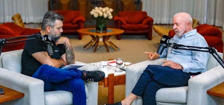 Lula alcança marca histórica de audiência no Flow Podcast durante horário do debate da Globo