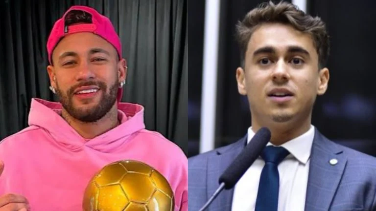 Nikolas Ferreira surge com Neymar e brinca: “Cansei de política, vamos falar de futebol”